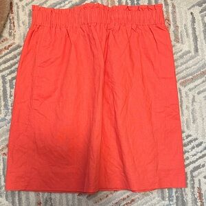 J. Crew Factory A-Line Skirt in Vibrant Coral